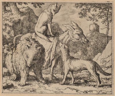 Reynard Seated Atop the Ass by Allart van Everdingen