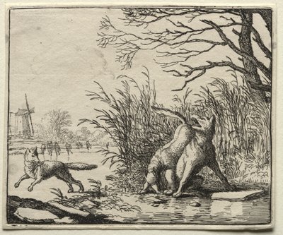 Reynard the Fox: A New Accusation by the Wolf by Allart van Everdingen