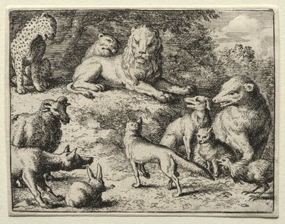 Reynard the Fox: Reynard Appears at Court by Allart van Everdingen