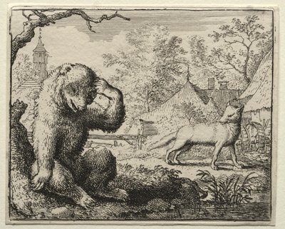 Reynard the Fox: Reynard Chides the Injured Bear by Allart van Everdingen