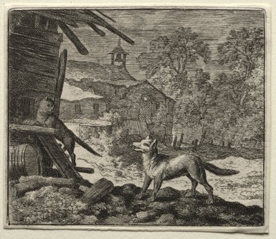 Reynard the Fox: Reynard Deceives the Cat by Allart van Everdingen