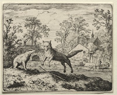 Reynard the Fox: Reynard Doing Penance by Allart van Everdingen