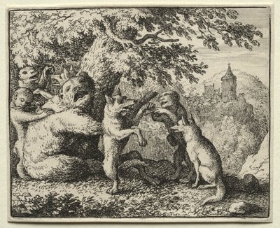 Reynard the Fox: Reynard Equipped for his Pilgrimage by Allart van Everdingen