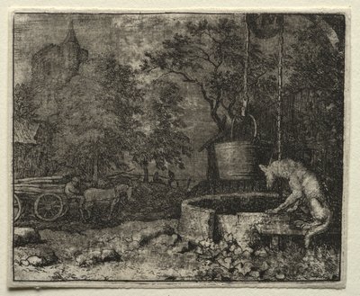 Reynard the Fox: Reynard Tricks the Wife of the Wolf by Allart van Everdingen