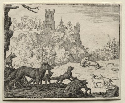 Reynard the Fox: Reynard and the Badger Depart for Court by Allart van Everdingen