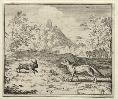 Reynard the Fox: Reynard and the Rabbit by Allart van Everdingen