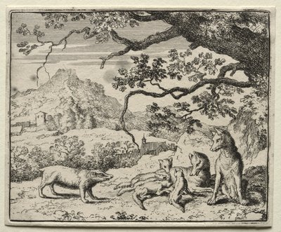 Reynard the Fox: The Badger Calls Reynard to Court by Allart van Everdingen