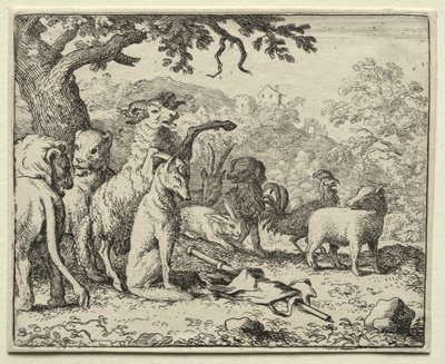 Reynard the Fox: The Benediction Given to Reynard by Allart van Everdingen