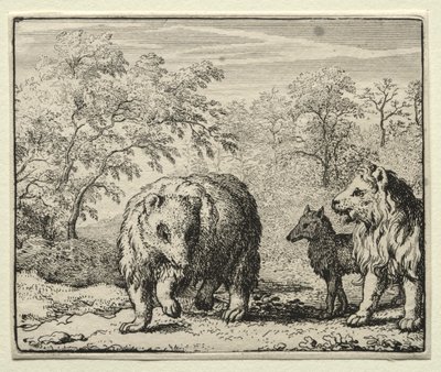 Reynard the Fox: The Freeing of the Wolf and the Bear by Allart van Everdingen
