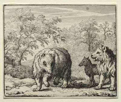 Reynard the Fox: The Freeing of the Wolf and the Bear by Allart van Everdingen