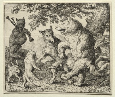Reynard the Fox: The Wolf and the Bear Celebrate Their Freedom by Allart van Everdingen