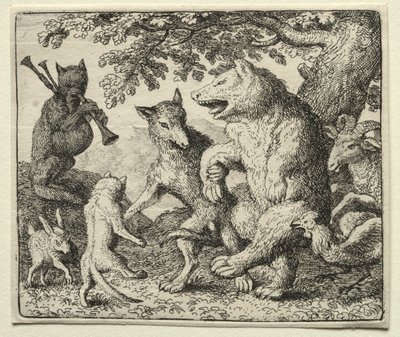 Reynard the Fox: The Wolf and the Bear Celebrate Their Freedom by Allart van Everdingen