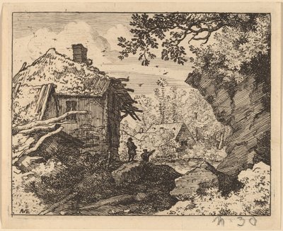 Straw Hut Seen from Behind, probably c. 1645-1656 by Allart van Everdingen