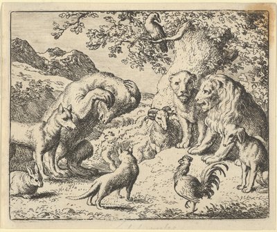 The Bear Seeks Justice from the Lion Against Renard, 1650-75 by Allart van Everdingen