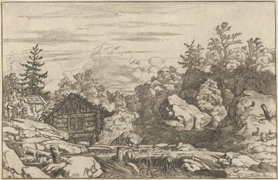 The Cottages at the Bank by Allart van Everdingen