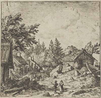 The Hamlet on the Mountainous Ground by Allart van Everdingen