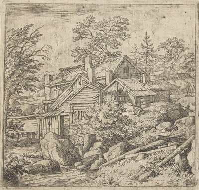 The Hamlet on the Mountainside by Allart van Everdingen