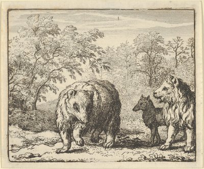 The Lion Frees the Bear and the Wolf, 1650-75 by Allart van Everdingen