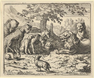 The Lion Takes the Advice of the Other Animals for Renard