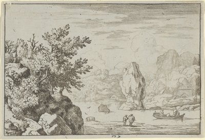 The Rock in the Middle of the River by Allart van Everdingen