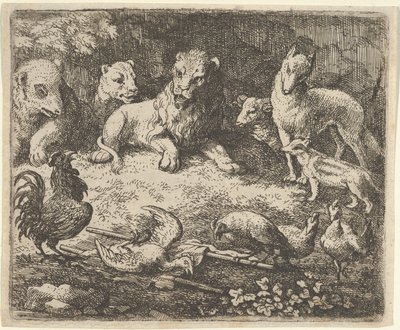 The Rooster Accuses Renard of the Murder of One of His Chickens by Allart van Everdingen