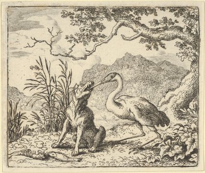 The Stork Removes a Bone from the Wolf
