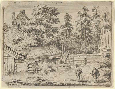 The Three Cottages, 17th century by Allart van Everdingen