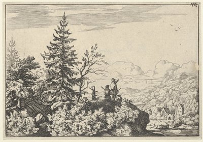 The Two Men on the Hill, 17th century by Allart van Everdingen
