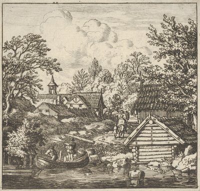 The Unloading of the Barge, 17th century by Allart van Everdingen