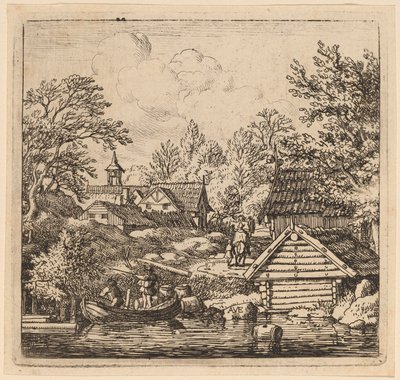 Unloading a Barge by Allart van Everdingen