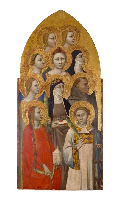 Saints and Angels, c.1370 by Allegretto Nuzi