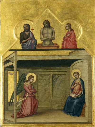 The Annunciation and Christ Suffering by Allegretto Nuzi