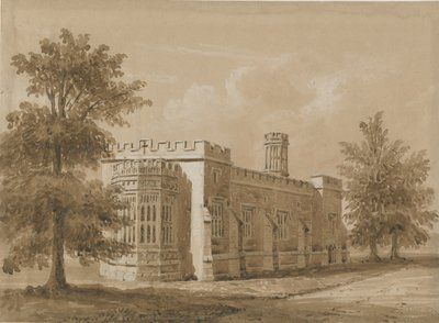 Tixall - Chapel at Tixall Hall by Allen Edward Everitt
