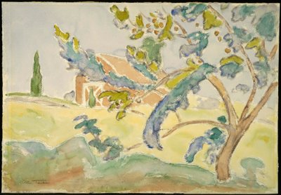 Tree and Barn by Allen Tucker