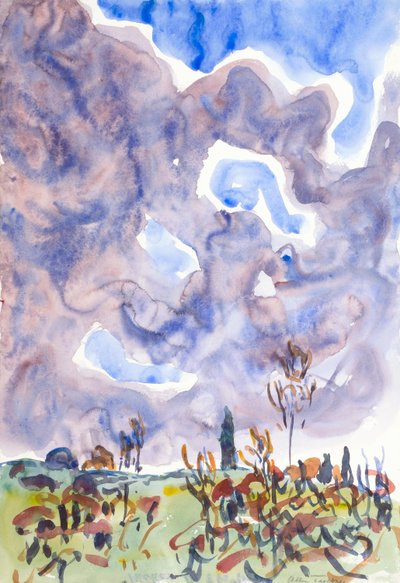 Landscape with Clouds by Allen Tucker