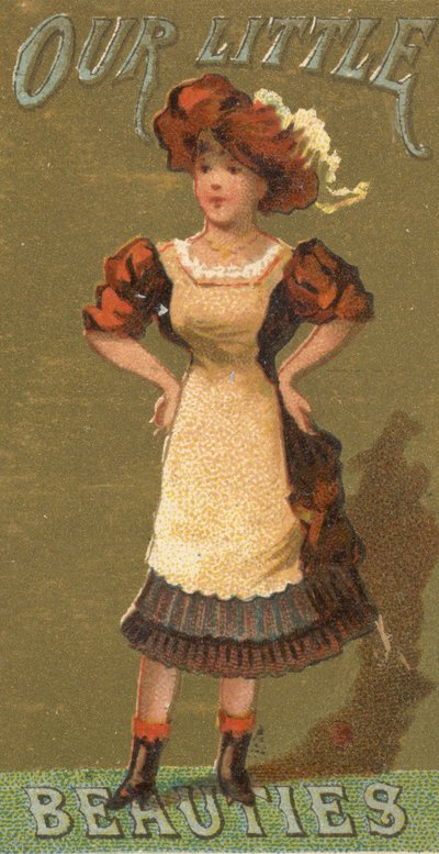 From the Girls and Children Series N58 Promoting Our Little Beauties Cigarettes by Allen and Ginter
