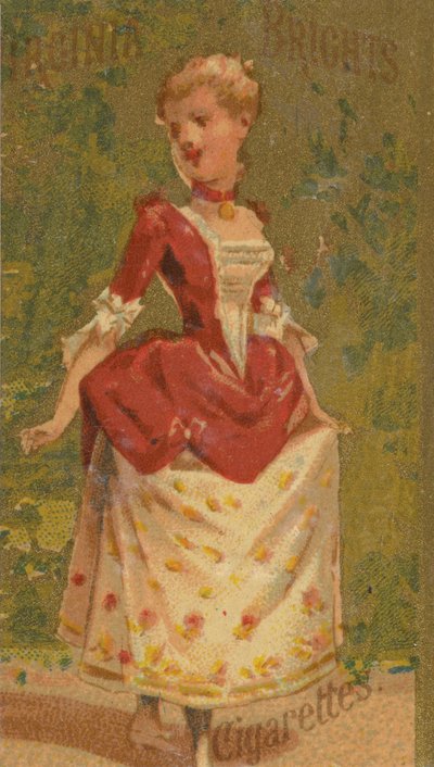 From the Girls and Children series N64 promoting Virginia Brights Cigarettes for Allen & Ginter, 1886 by Allen and Ginter