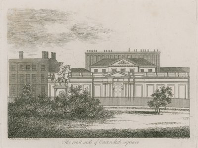 The West Side of Cavendish Square, London by Alois Schonn