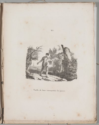 Art of the Lithograph: Transfer of a Wood Engraving (Plate VI) by Alois Senefelder