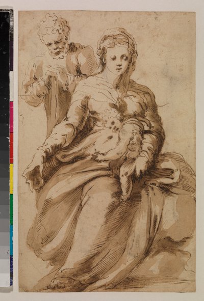 Holy Family, c.1537 by Alonso (workshop of) Berruguete