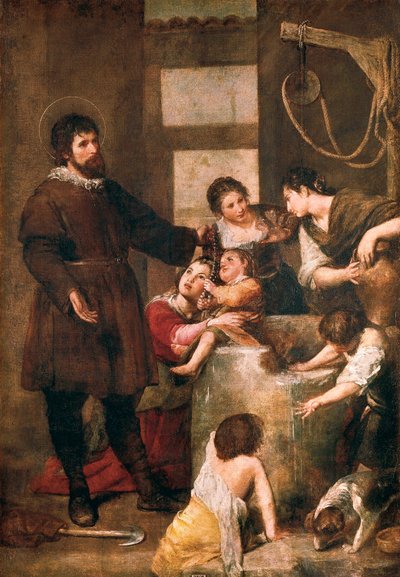 Saint Isidore of Seville and the miracle of the well by Alonso Cano