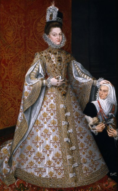 The Infanta Isabel Clara Eugenia with the Dwarf, Magdalena Ruiz by Alonso Sánchez Coello