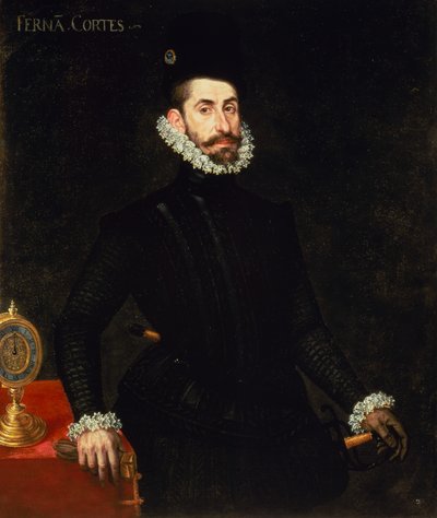 Portrait of Hernan Cortes by Alonso Sánchez Coello