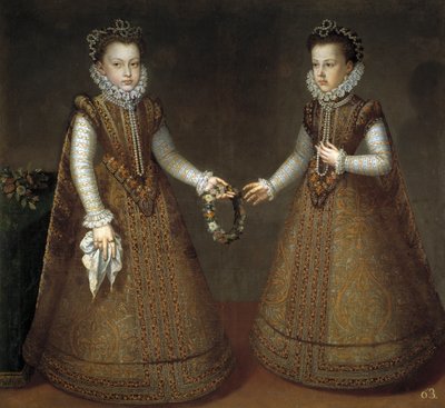 The Infantas Isabel Clara Eugenia and Catherine Michelle of Spain by Alonso Sánchez Coello