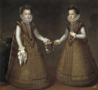 The Infantas Isabel Clara Eugenia and Catherine Michelle of Spain by Alonso Sánchez Coello