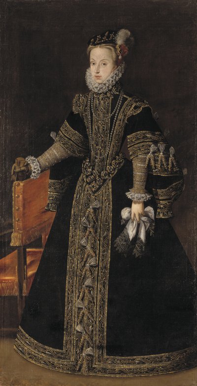 Anna of Austria, Queen of Spain by Alonso studio of Sanchez Coello