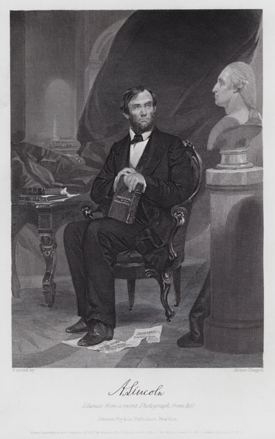 Abraham Lincoln by Alonzo (after) Chappel
