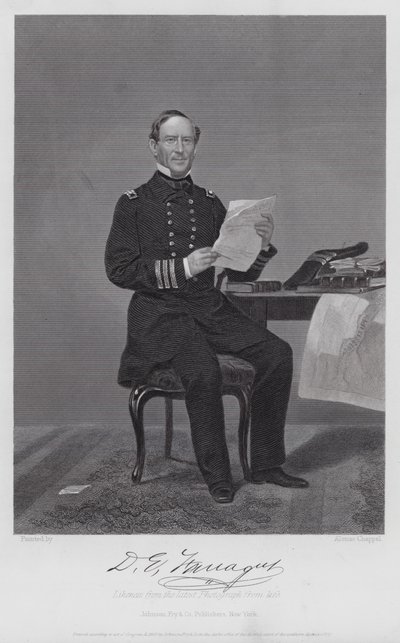 David Glascoe Farragut by Alonzo (after) Chappel