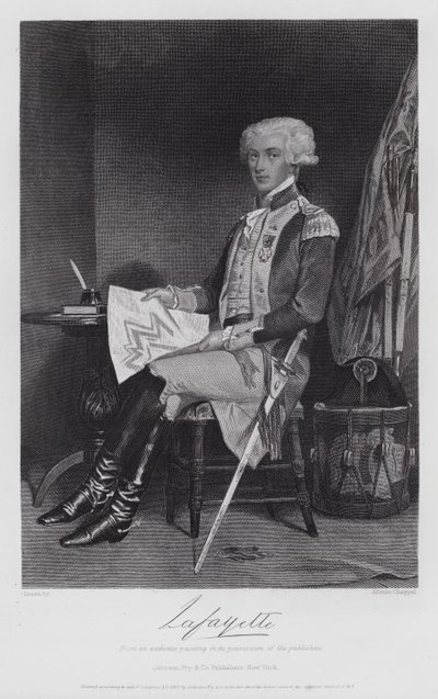 Gilbert-Motier De Lafayette by Alonzo (after) Chappel