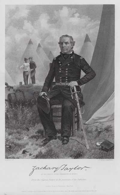 Zachary Taylor by Alonzo (after) Chappel